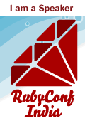 I'm a speaker at RubyConf India 2014