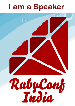 I'm a speaker at RubyConf India 2014